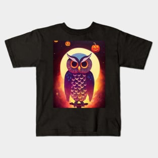 Owl Halloween Kids T-Shirt